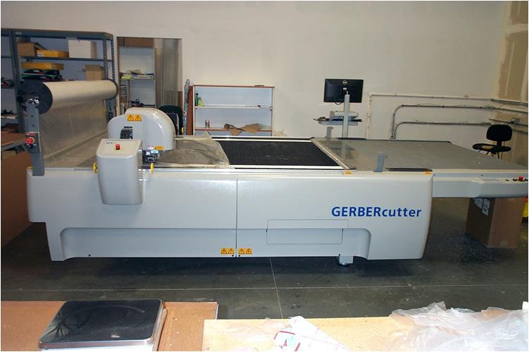 Gerber cutter for cutting fabric